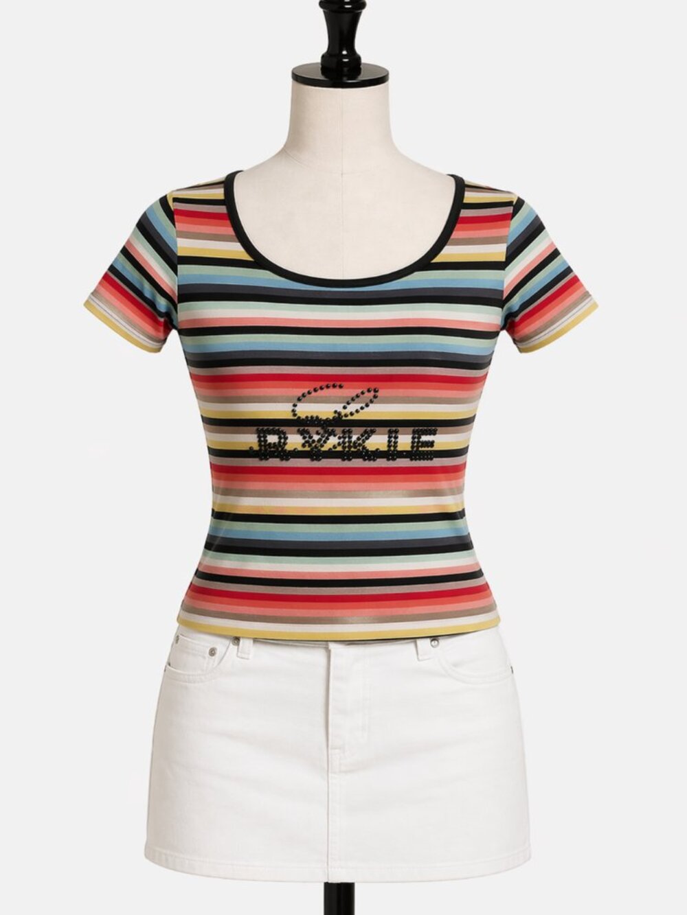 SONIA RYKIEL PARIS Spring 2017 Striped Top Sz M/L Runway FREE US S/H